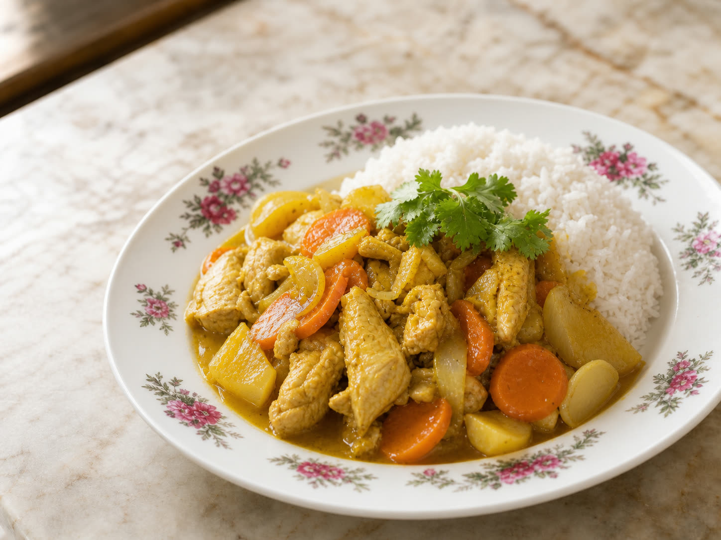 Cơm Gà Xào Cà Ri